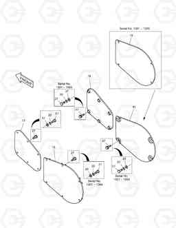 2180 TRAVEL PIPING COVER SOLAR 220LL, Doosan