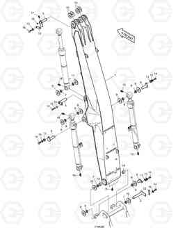 3100 BOOM ASS'Y SOLAR 220LL, Doosan