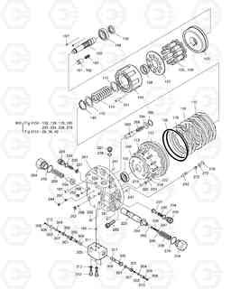 4156 TRAVEL MOTOR SOLAR 220LL, Doosan