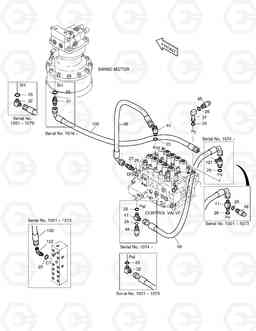 6190 PILOT PIPING(7)-W/O CAB. RISER SOLAR 220LL, Doosan