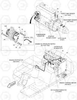 6250 ELECTRIC PARTS(2)-W/O CAB. RISER SOLAR 220LL, Doosan