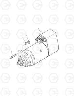 031 STARTER & TIMER SOLAR 330LC-V, Doosan