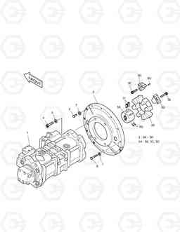 1160 PUMP MOUNTING SOLAR 330LC-V, Doosan