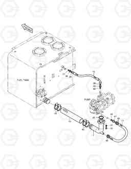 1210 OIL COOLER PIPING(1) SOLAR 330LC-V, Doosan