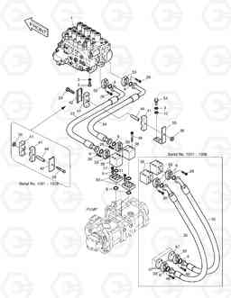 1240 MAIN PIPING(1)-PUMP SOLAR 330LC-V, Doosan