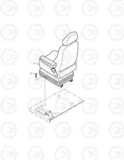 1411 SEAT MOUNTING ASS'Y SOLAR 330LC-V, Doosan