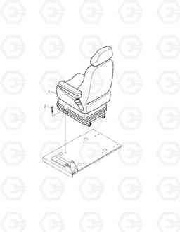 1411 SEAT MOUNTING ASS'Y SOLAR 330LC-V, Doosan