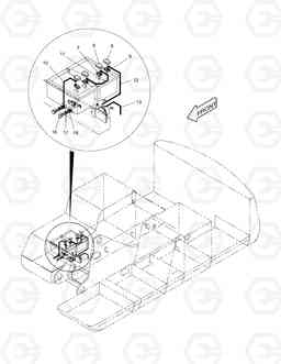 1700 ELECTRIC WIRING(2)-BATTERY PARTS SOLAR 330LC-V, Doosan