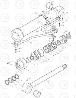 4221 BOOM CYLINDER-R.H. SOLAR 330LC-V, Doosan