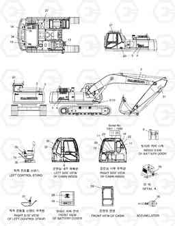 5120 NAME PLATE-KOREAN SOLAR 330LC-V, Doosan
