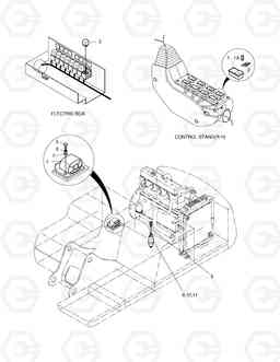 6140 TRAVEL/SWING ALARM ASS'Y SOLAR 330LC-V, Doosan