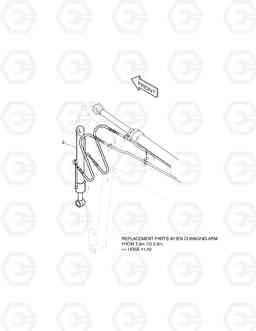 6250 FRONT PIPING-ARM 2.6m SOLAR 330LC-V, Doosan