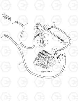 6330 MAIN PIPING-ONE & TWO WAY SOLAR 330LC-V, Doosan