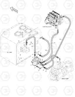 6340 PILOT PIPING-ONE WAY SOLAR 330LC-V, Doosan