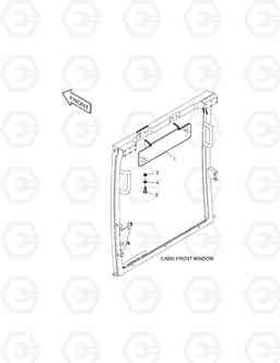 6520 SUN VISOR ASS'Y SOLAR 330LC-V, Doosan