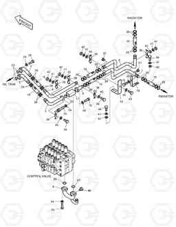 1220 OIL COOLER PIPING(2) SOLAR 400LC-V, Doosan