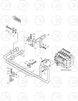 1250 MAIN PIPING(2)-BOOM SOLAR 400LC-V, Doosan