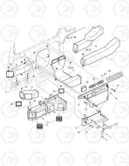 1420 DUCT COVER SOLAR 400LC-V, Doosan