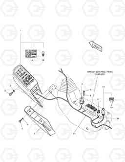 1630 ELECTRIC PARTS(1)-STAND R.H SOLAR 400LC-V, Doosan