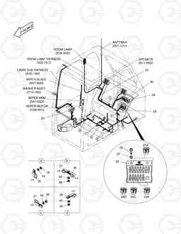 1650 ELECTRIC PARTS(3)-CABIN SOLAR 400LC-V, Doosan