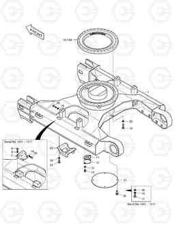 2100 TRACK FRAME SOLAR 400LC-V, Doosan