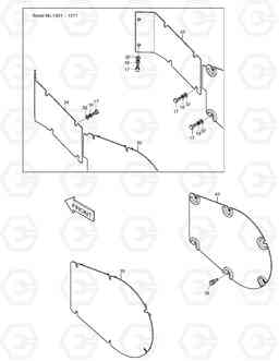 2180 TRAVEL PIPING COVER SOLAR 400LC-V, Doosan