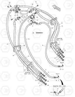 2190 TRAVEL PIPING SOLAR 400LC-V, Doosan