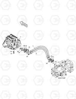 1220 MAIN PIPING(1)-PUMP SOLAR 200W-V, Doosan