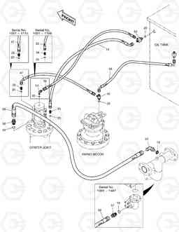 1290 OIL COOLER PIPING(3) SOLAR 200W-V, Doosan