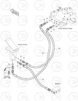 1420 PILOT PIPING(12) SOLAR 200W-V, Doosan