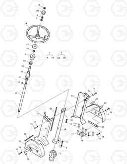 1461 STEERING ASS'Y SOLAR 200W-V, Doosan