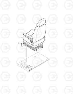 1553 SEAT MOUNTING-EXCEPT EUROPE & U.S.A SOLAR 200W-V, Doosan