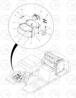 1640 ELECTRIC PARTS(5)-BATTERY SOLAR 200W-V, Doosan