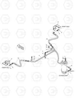 2171 BRAKE PIPING(1)-FRONT SOLAR 200W-V, Doosan
