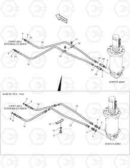 2190 STEERING PIPING SOLAR 200W-V, Doosan