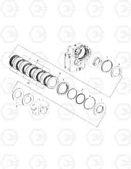 4490 1st GEAR CLUTCH-TRANSMISSION SOLAR 200W-V, Doosan