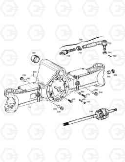 4620 AXLE CASING-FRONT AXLE SOLAR 200W-V, Doosan