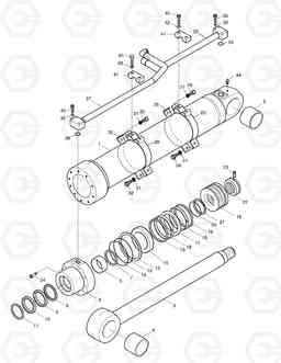 4700 BOOM CYLINDER(R.H)-ARTI.BOOM SOLAR 200W-V, Doosan