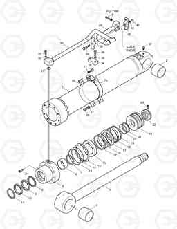 4730 BOOM CYLINDER(L.H)-L/V FOR ARTI.BOOM SOLAR 200W-V, Doosan