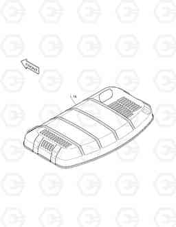 6150 ENGINE COVER-EUROPE SOLAR 200W-V, Doosan