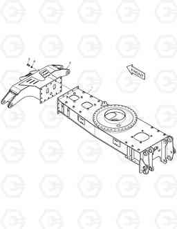 6550 CHASSIS FRAME-FRONT OUTRIGGER(BOLTING) SOLAR 200W-V, Doosan
