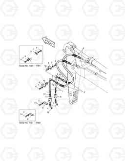 7300 ARM PIPING-ARM 2.0m(ONE & TWO WAY) SOLAR 200W-V, Doosan