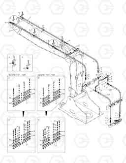 7390 FRONT PIPING-ONE & TWO WAY(ARTI.BOOM) SOLAR 200W-V, Doosan