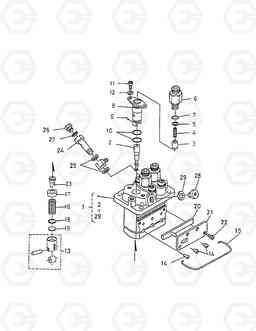 027 INJECTION PUMP(COMPONENT PARTS) SOLAR 015      , Doosan