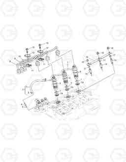 030 NOZZLE HOLDER & GLOW PLUG SOLAR 015      , Doosan