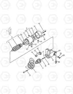 038 STARTER(COMPONENT PARTS) SOLAR 015      , Doosan