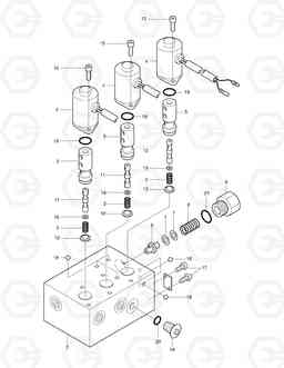 5250 SOLENOID VALVE SOLAR 015      , Doosan