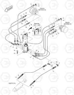 6110 TRAVELING PIPING SOLAR 015      , Doosan