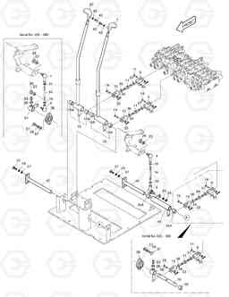 1261 CONTROL LEVER SYSTEM(2) SOLAR 55-V, Doosan