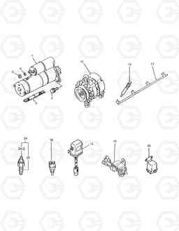 190 ELECTRIC PARTS SOLAR 55-V, Doosan